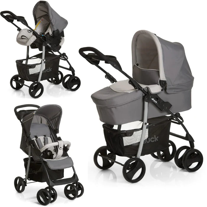 Hauck Shopper SLX Trio Set 3 in 1 Travel System Stone Grey Smart Appliances UK