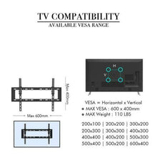 Universal Flat TV Wall Mount - Full Mounting kit - For Tvs 32-75" - smartappliancesuk